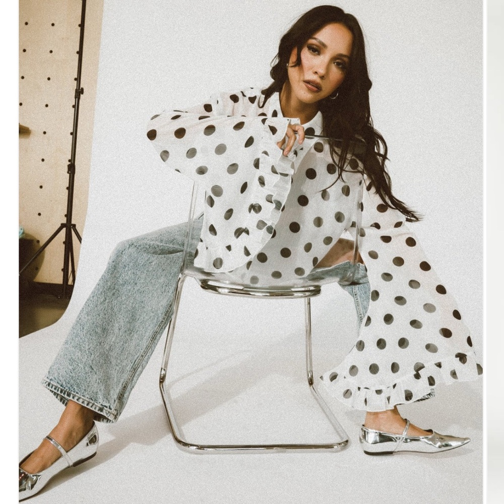 polka dot top